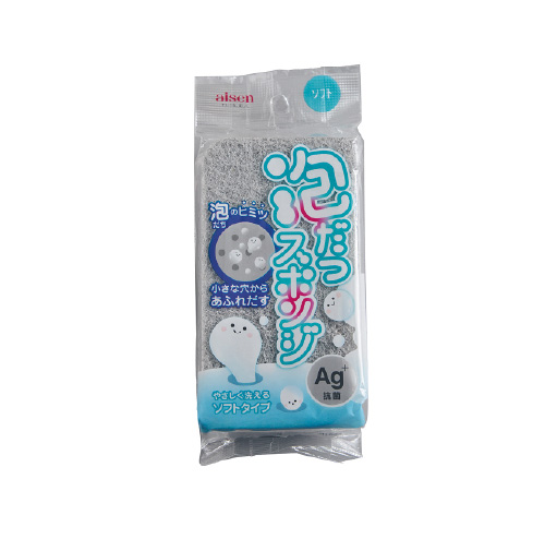 泡だつスポンジソフト グレー